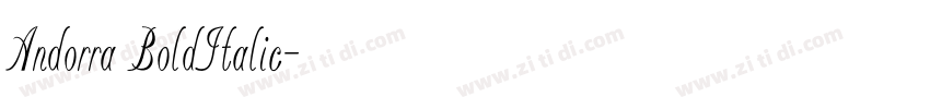 Andorra BoldItalic字体转换 Andorra BoldItalic字体转换